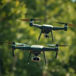 AI illustration: control swarms of drones