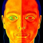 AI illustration: differentiate between bacterial and viral infections in sinusitis using facial thermal imaging