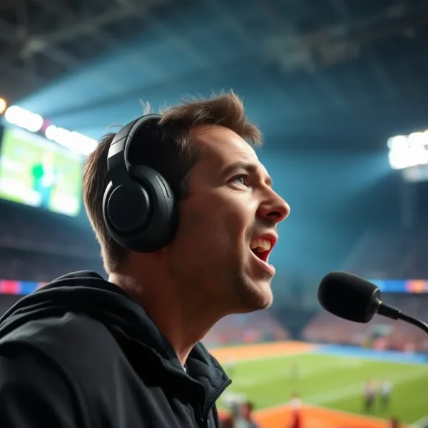 Can AI mimic a human voice in real time to narrate a live sports event convincingly?